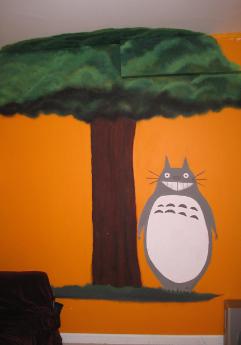 a mural of totoro i did - thea starr 2006